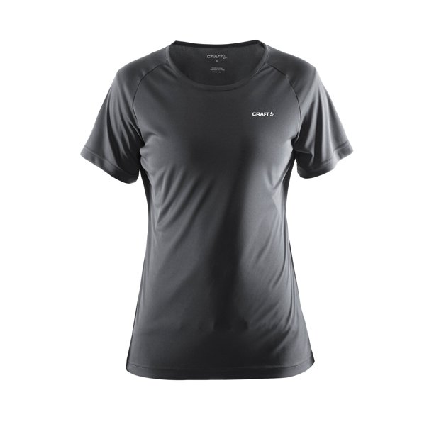 Craft - Camiseta de manga corta deportiva y ligera modelo Prime para mujer (Acero)