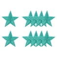 thumbnail image 1 of Parches de estrella de planchar Uxcell, parches de aplicación bordados para reparación de ropa, decoración de mochila y zapatos, verde 1.6 in, 1 of 5