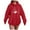 Red, variant on TTUHYWXI Cute Butterfly Graphic Kawaii Sweatshirt for Women Oversized Warm Hoodie Tops with Pocket Pullover (White, 3XL)