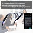 thumbnail image 3 of AI Translation Smart Glasses with 164+ Language, Bluetooth Glasses with Photochromic Lenses for Men&Woman, Ideal Gift for Office/Travel, 3 of 8