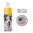 thumbnail image 4 of Carolines Treasures 7358MUK Australian Shepherd Blue Eyes Ultra Hugger for slim cans Slim Can multicolor, 4 of 6