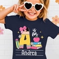 thumbnail image 2 of Bainana Teen Girl'S Back-To-School T Shirts Graphic Print Short Sleeve Crew Neck Tops Casual Comfortable Kids Summer Everyday Wear Outfits For Age 3-13 Years, 2 of 5