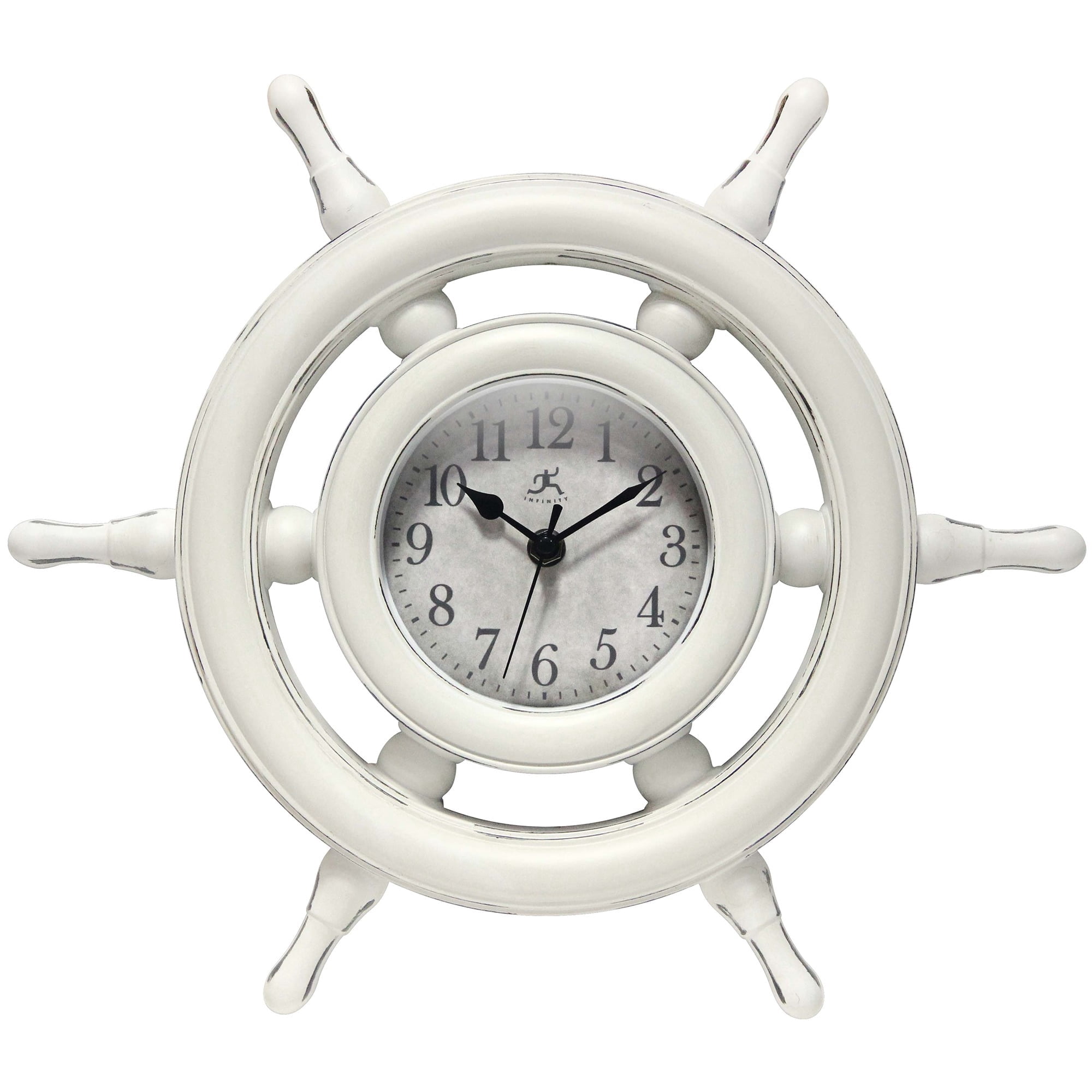 Infinity Instruments Captain's Wall Clock, Ivory, 15