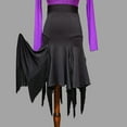 thumbnail image 2 of Whitewed Fringe Latin Mambo Paso Doble Quickstep Rumba Dance Practice Skirts Black, 2 of 6