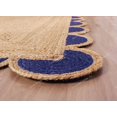 thumbnail image 4 of Scalloped Jute Rug (Navy Blue, 2x20 ft), 4 of 8