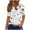 White Tops for Women _i, variant on Women's Vintage Button up Summer Clothes for Teen Girls Fashion 2024 Short Sleeve Tunic Tops for Lady Loose Fit Flowy V Neck Blouse Floal Printing Y2K Tops Dressy Casual White T Shirts S