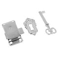thumbnail image 3 of Antique Classical Lock Key, Gate Door Lock + Key Antique Lock Key, Drawer For Hotel Room Home Use Restaurant, 3 of 8