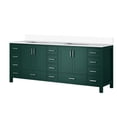 thumbnail image 6 of Solid Wood Green Double Vanity, 84 in. Wide | Create an Organized Bathroom Space | Benefit from Pre - Drilled Countertop, 6 of 7