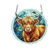 thumbnail image 2 of Acrylic Puzzles Suncatcher Window Hanging, Colorful Highland Cow Sun Catcher for Door Home Decor Animal Suncatcher Christmas Mother's Day Birthday Gifts for Women Men, 2 of 5