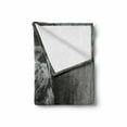 thumbnail image 2 of Charcoal Soft Flannel Fleece Throw Blanket, Hand Drawn Side View of a Lion Looking up Pastel Technique, Cozy Plush for Indoor and Outdoor Use, 60" x 80", Charcoal Grey and White, by Ambesonne, 2 of 6