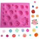 thumbnail image 1 of Silicone Rose Flower Fondant Mold 21 Cavity Roses Shape Cake Cupcake Top Decoration Mould for Chocolate Handmade Candy Making, 1 of 4
