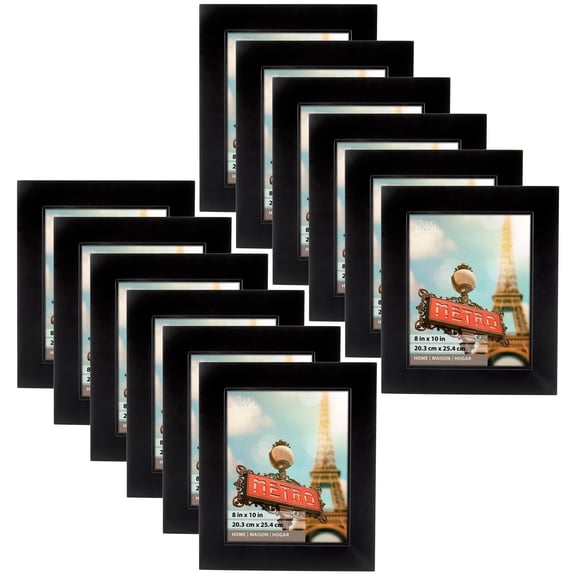 Studio Decor Black Studio 8" x 10" Frame, Home, 12 Pack