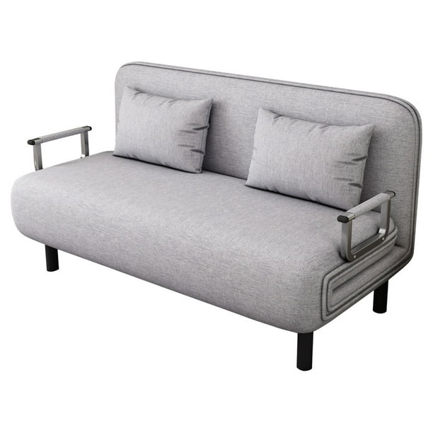 Double Silver Sofa Bed Convertible, Small Double Sofa Bed For Bedroom