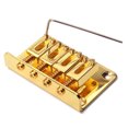 thumbnail image 2 of Greeniant Pieza de repuesto de aleación de puente fijo para guitarra eléctrica, sillines ajustables Vintage dorados, accesorio de cola dura con llave y Accesorios para instrumentos musicales Greeniant OD026330-00, 2 of 6
