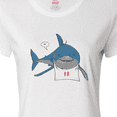 thumbnail image 4 of Inktastic Shark Dinner Women's T-Shirt, 4 of 5