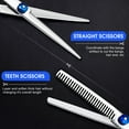 thumbnail image 4 of cisilov Hair Cutting Scissors Set for Women Men, Barber Scissors Thinning Shears with Comb & Cape, Professional Haircut Kit, 4 of 7