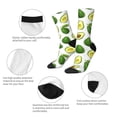 thumbnail image 3 of Logiee Avocado1 Print Adult Socks for Men & Women,Calf Socks, Ankle Socks,Boots Socks,Breathable Casual Sock,Unisex Crew Socks, 3 of 6