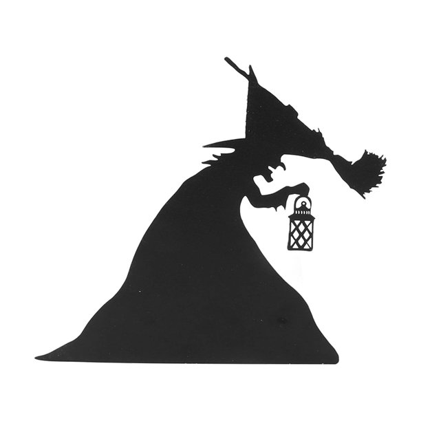 Halloween Door Corner Sign, Black Sturdy Metal Halloween Door Sitter