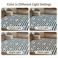 thumbnail image 7 of ODIKA 3'x5' Washable Area Rug Starfish Navy Ivory Rhythmic Wave Band Coral Reef Ocean Bathroom for Hallway, Laundry Room, Non-Slip, Flatweave, Easy Care, 7 of 7