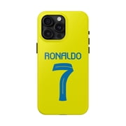 iPhone Tough Case - Ronaldo 7 Nassr Home Football Soccer Jersey Fan - iPhone 15 Pro Max
