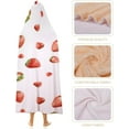 thumbnail image 4 of Strawberry Print Blanket Wearable Blanket Fleece Hooded Robe Cloak Throw Quilt Poncho All Season, 4 of 6