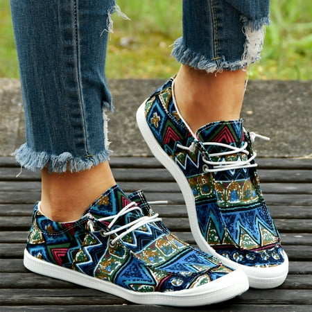 

Ykohkofe Loafers For Women Ladies Shoes Sneakers For Women Autumn Leopard Print Canvas Flat Soft Sneakers Vulcanize Casual Shoes