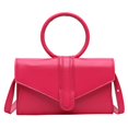 thumbnail image 3 of Bolso de noche con solapa de cuero para mujer, bolso de mano, cartera cruzada, bolso de cuerpo cruzado Rosa Macarena Bolso de mano con sobre de noche, 3 of 5