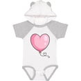 thumbnail image 3 of Inktastic Pink Balloon Heart Boys or Girls Baby Bodysuit, 3 of 5