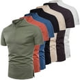 thumbnail image 1 of Sentmoon Mens Workout Shirts and Sleeveless Collar Summer Gym Clothes Solid Color Compression Loose Oversized Shirt Holiday for Layering Under Shirts White XL, 1 of 3
