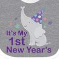 thumbnail image 4 of Inktastic It's My 1st New Year's Elephant Boys or Girls Baby Bib, 4 of 4