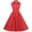 Red, variant on XFLWAM Women 50s 60s Vintage Dress Sleeveless Lapel Cocktail A Line Swing Dress 1950s Polka Dot Audrey Rockabilly Prom Party Dresses Hot Pink XL