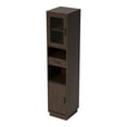 thumbnail image 4 of Hury Multi-Storage Wood Tower Cabinet, Vintage Walnut, 4 of 13