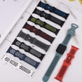 thumbnail image 2 of Bandas Deportivas de Silicona Suave Compatibles con Apple Watch iWatch Ultra SE Series en Negro para, 2 of 7