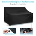 thumbnail image 6 of DYstyle 420D/600D Oxford Fabric Garden Sofa Furniture Protective Cover Waterproof Windproof UV-Resistant Outdoor Garden Bench Cove, 6 of 7