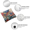 thumbnail image 6 of nygtbtfer Outdoor Pillow Covers Set of 2,Farm Truck USA Flag Decorative Waterproof Throw Pillow Case Retro Soft Cozy Cushion Pillowcases 12x12in, 6 of 7