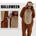 thumbnail image 5 of JUOLOET Unisex Adult Onesie Pajamas Monkey Animal One Piece Snug Fit Sleepwear Homewear（Monkey,Large）, 5 of 6