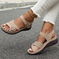 thumbnail image 5 of Women's Comfortable Summer Sandals - Open Toe Walking Shoes for Beach Vacation Dressy, 5 of 13