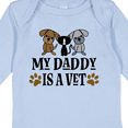 thumbnail image 4 of Inktastic Veterinarian Daddy is a Vet Boys or Girls Long Sleeve Baby Bodysuit, 4 of 5