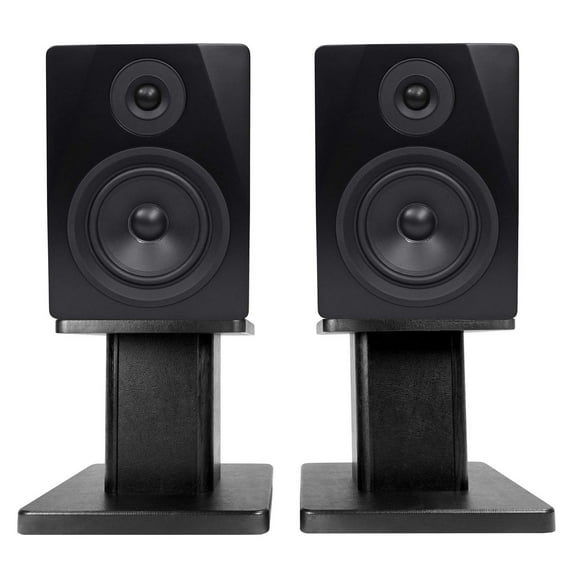 (2) Rockville APM5B 5.25" 250W Powered USB Studio Monitor Speakers Desk Stands