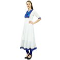 thumbnail image 5 of Bimba Designer Cotton Anarkali Kurti 3/4 Sleeve Flared Kurta Chic Ethinc Tunic, 5 of 9