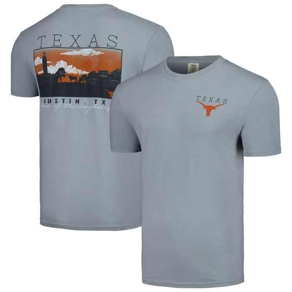 Men's Gray Texas Longhorns Campus Scene Comfort Colors T-Shirt