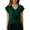 Green, variant on Womens T Shirts Short Sleeve V-Neck Solid Elegant Summer T-Shirt Chic Casual Blouse Top Brick Red M