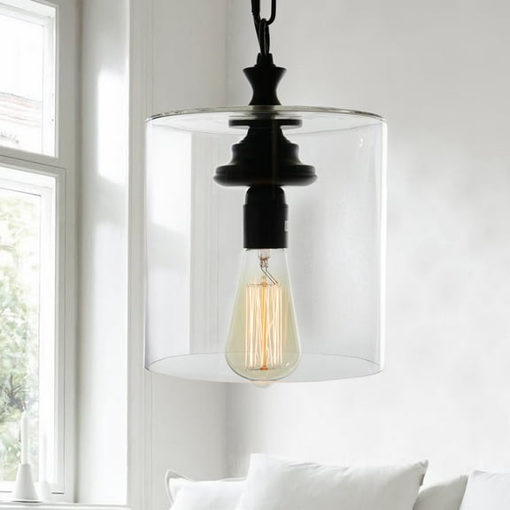 Warehouse of Tiffany Kostro 1-light Bronze and Glass Edison-style Lamp