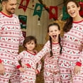 thumbnail image 1 of Patrones De Pijamas A Juego Para Toda La Familia Con Renos Y Copos De Nieve De Navidad (resistentes Al Fuego), Ropa De Estar En Casa Para Hombres, Mujeres, Bebés Y Niños, 1 of 4