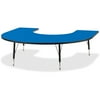 Jonti-Craft Kydz Activity Table - Horseshoe-Color:Blue,Size:66" X 60" 11" - 15"