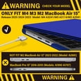 thumbnail image 3 of Funda rígida con teclado IBENZER para MacBook Air de 15 pulgadas, 3 of 9