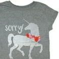 thumbnail image 4 of Sorry! I have to walk my Unicorn Little Girl's T-Shirt - Small (6-6X), 4 of 4