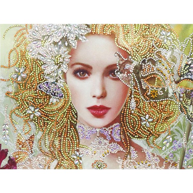 Cuadros Decorativos 5D bricolaje forma especial diamante pintura belleza Cruz puntada mosaico Kit costura Ehuebsd Nuevos Originales