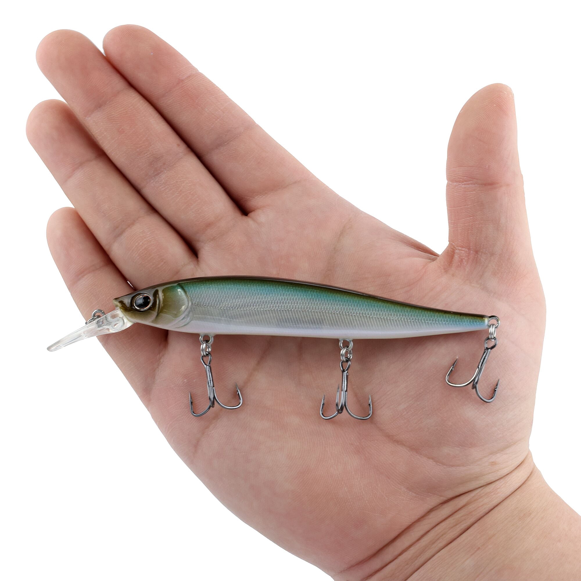 Berkley Stunna, 4.4 in, Jerkbaits, Stealth Minnow (1 Count)