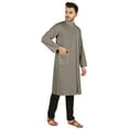 thumbnail image 2 of Atasi Indian Designer Kurta For Mens Party Wear Traditional Dress Solid Ethnic Long Shirt, 2 of 7